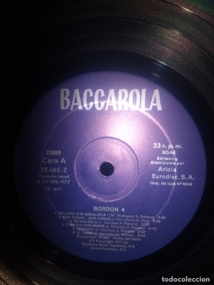 Discos de vinilo: LP	Bordon-4	Bordon 4 - Foto 1