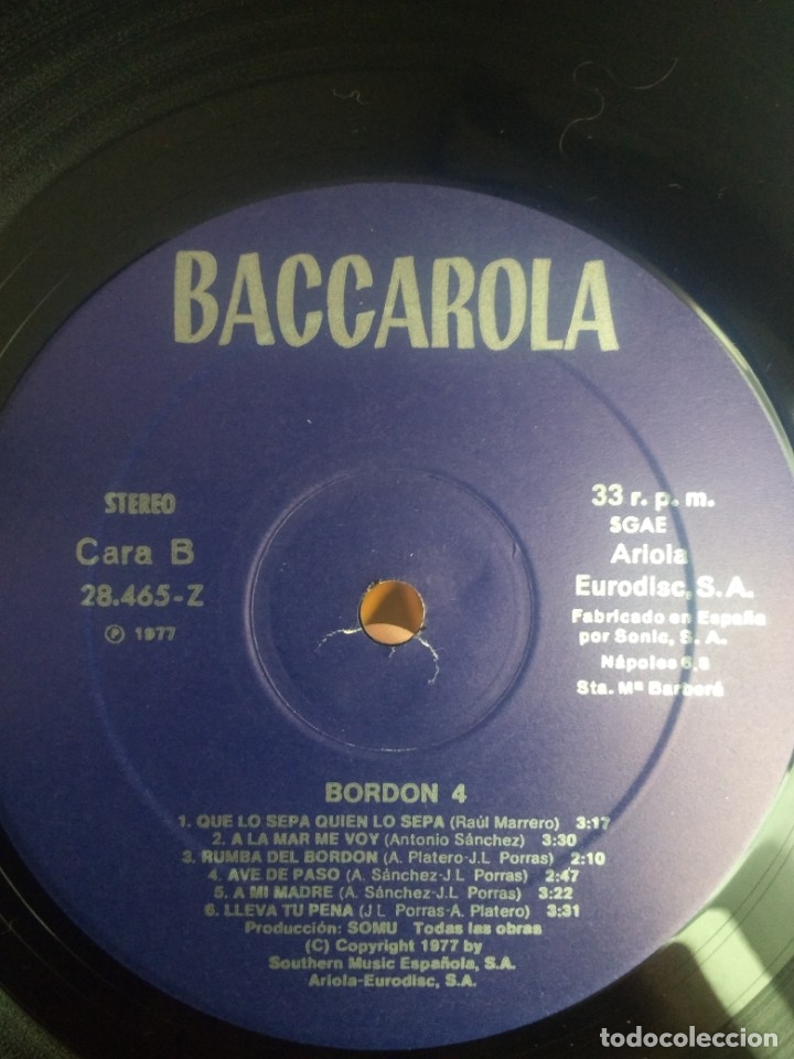 Discos de vinilo: LP	Bordon-4	Bordon 4 - Foto 2