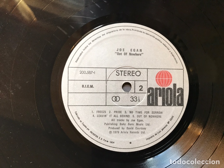 Discos de vinilo: Out of nowhere. Jose Egan - Foto 7