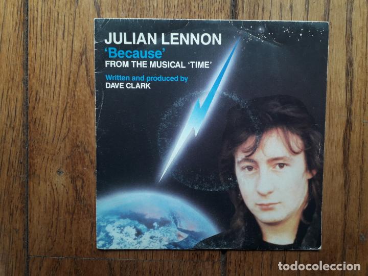 Discos de vinilo: Julian lennon  -  because  +  because (special instrumental version) - Foto 1