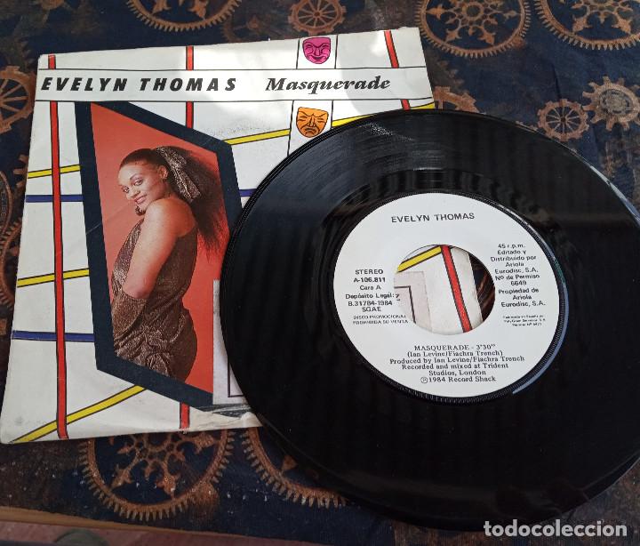 Discos de vinilo: Evelyn Thomas.Masquerade.RECORD SHACH.1984. - Foto 1