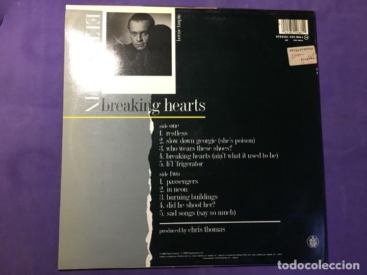 Discos de vinilo: DISCO LP ELTON JHON - BREAKING HEARTS - Foto 2