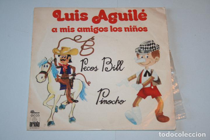 Discos de vinilo: LUIS AGUIL&Eacute; *** SINGLE VINILO A&ntilde;O  1975 *** ARIOLA *** - Foto 1