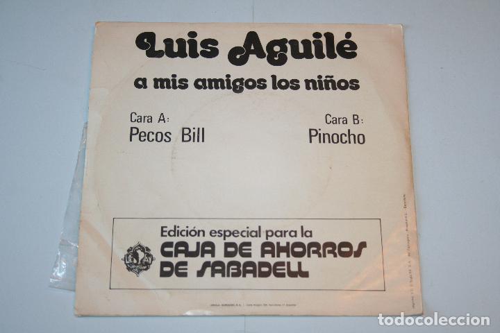 Discos de vinilo: LUIS AGUIL&Eacute; *** SINGLE VINILO A&ntilde;O  1975 *** ARIOLA *** - Foto 2
