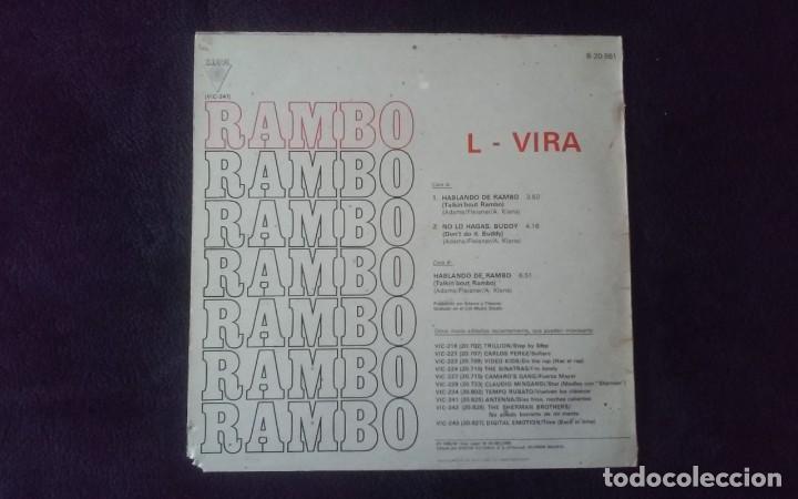 Discos de vinilo: MAXI 45 HABLANDO DE RAMBO - Foto 2