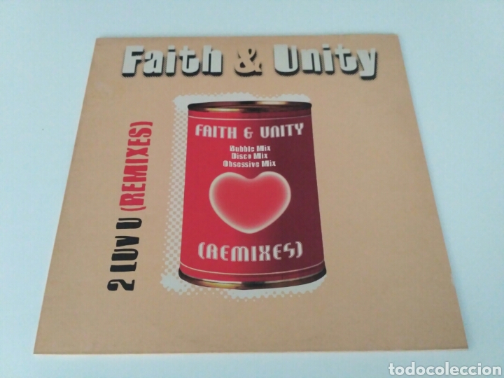Discos de vinilo: Faith & Unity - 2 Luv U (Remixes) - Foto 1