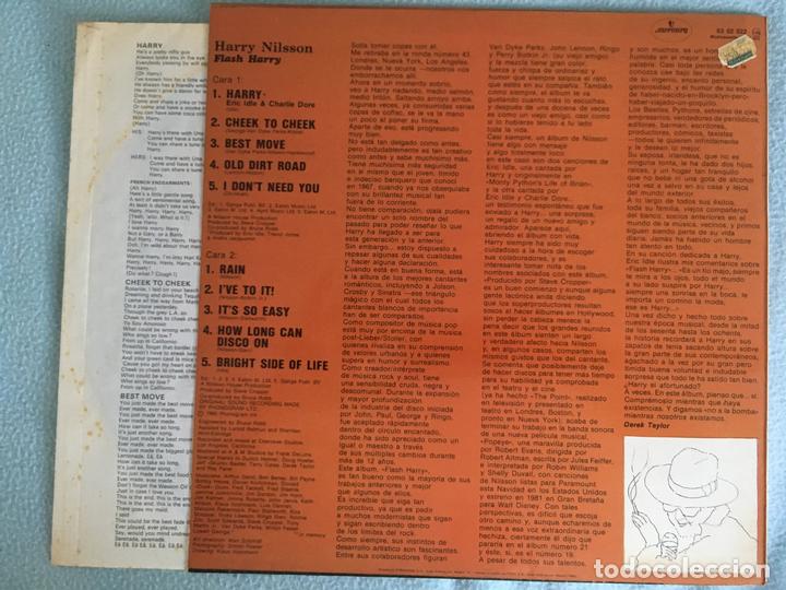 Discos de vinilo: LP HARRY NILSON-FLASH HARRY - Foto 2