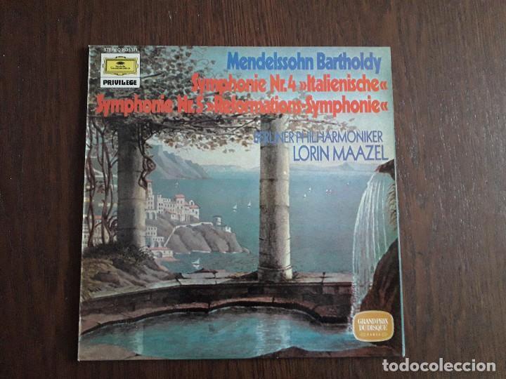 Discos de vinil: disco vinilo LP Mendelssohn Bartholdy, privilege 2535 171 a&ntilde;o 1984