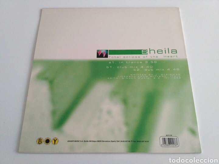 Discos de vinilo: Sheila - Total Eclipse Of The Heart - Foto 2