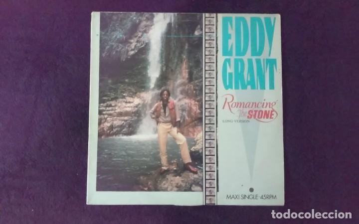 Discos de vinilo: MAXI SINGLE EDDY GRANT, ROMANCING THE STONE, 1984 - Foto 1