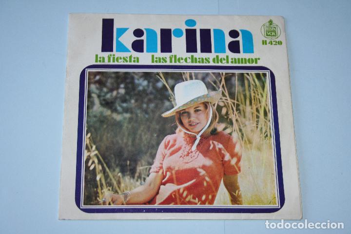 Discos de vinilo: KARINA *** SINGLE VINILO A&ntilde;O  1968 *** HISPAVOX *** - Foto 1