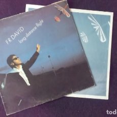 Discos de vinilo: LP F.R. DAVID, LONG DISTANCE FLIGHT, 1984. Lote 160666054