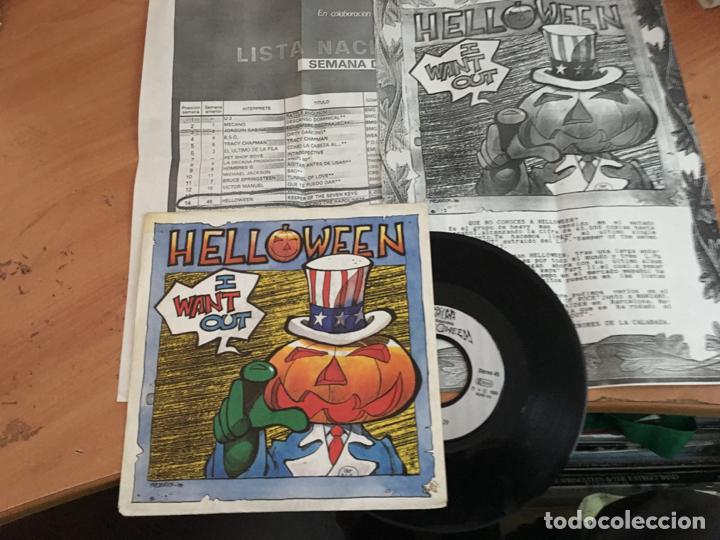 Helloween I Want Out Single Uk Lleva Hoja Pro Sold Through Direct Sale