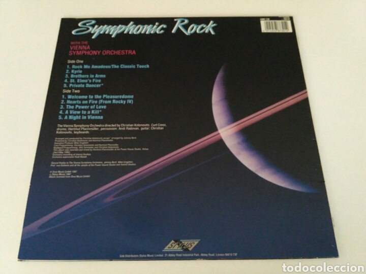 Discos de vinilo: Vienna Symphony Orchestra - Symphonic Rock (LP) - Foto 2