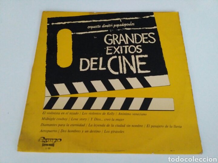 Discos de vinilo: Orquesta Dimitri Papadopoulos - Grandes Exitos Del Cine (LP) - Foto 1