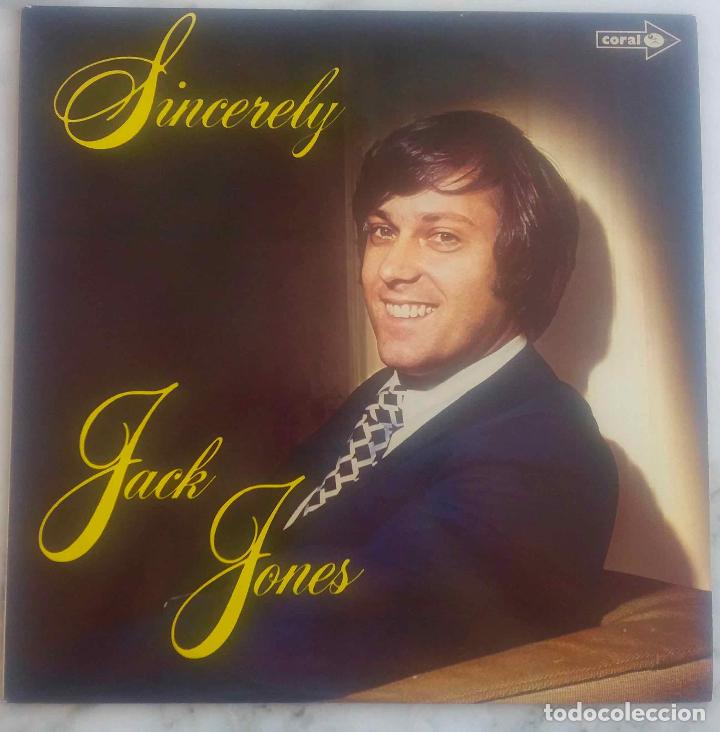 Discos de vinilo: JACK JONES. SINCERELY. LP ORIGINAL UK - Foto 1
