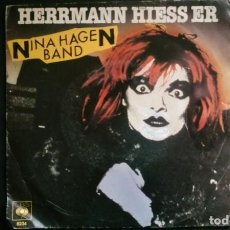 Discos de vinilo: SINGLE NINA HAGEN BAND HERRMANN HIESS ER, 1980
