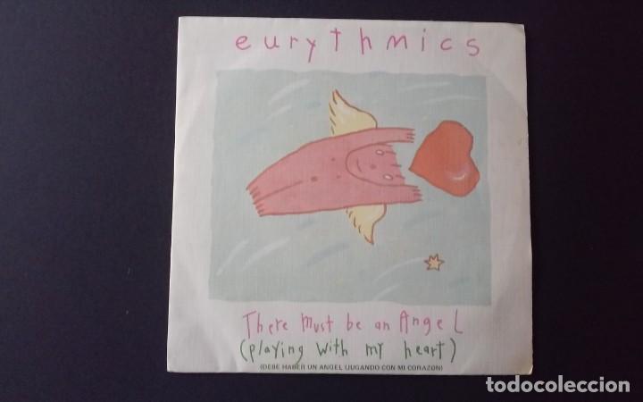 Discos de vinilo: SINGLE EURYTHMICS, THERE MUST BE AN ANGEL, 1985 - Foto 1