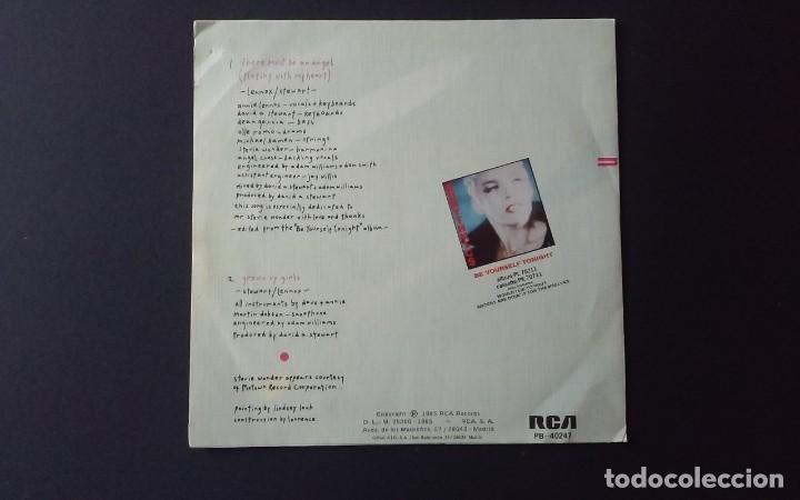 Discos de vinilo: SINGLE EURYTHMICS, THERE MUST BE AN ANGEL, 1985 - Foto 2
