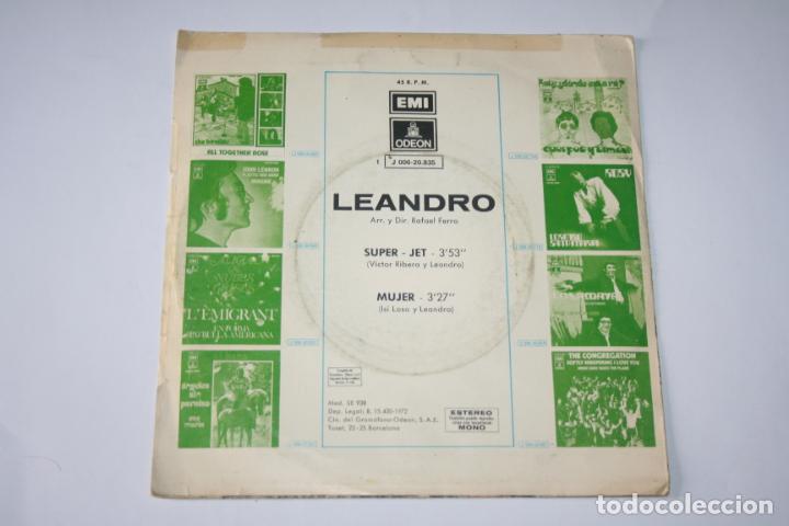 Discos de vinilo: LEANDRO *** SINGLE VINILO A&ntilde;O  1972 *** EMI ODE&Oacute;N - Foto 2