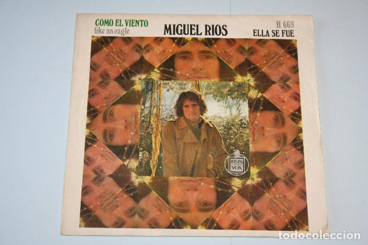 Discos de vinilo: MIGUEL R&Iacute;OS *** SINGLE VINILO A&ntilde;O 1970 ***HISPAVOX - Foto 1