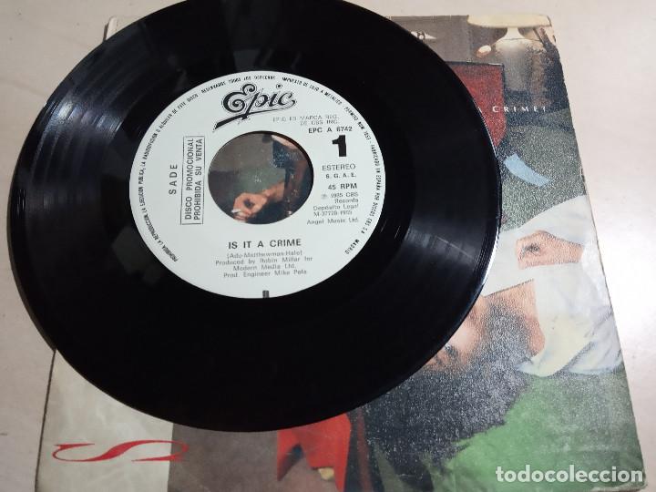 Discos de vinilo: SADE.IS IT A CRIME?.CBS.1985. - Foto 1