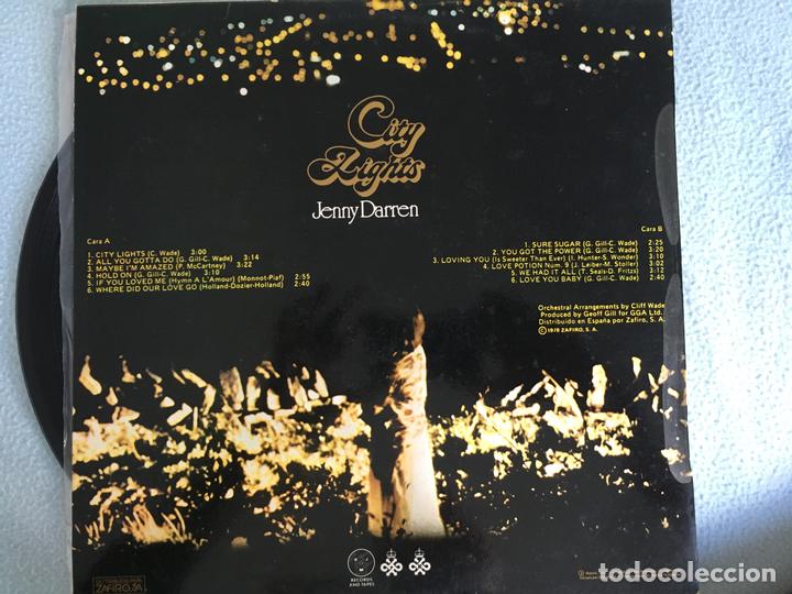 Discos de vinilo: LP JENNY DARREN-CITY LIGHTS - Foto 2