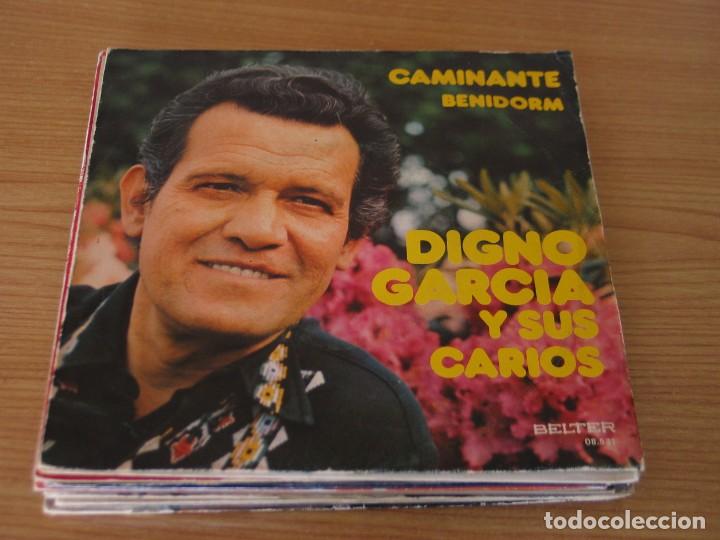 Disques de vinyle: Digno Garcia y sus Carios - Caminante / Benidorm - Belter 08.531 - 1975