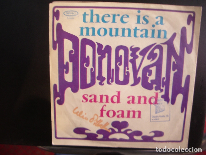 Discos de vinilo: DONOVAN- THERE IS A MOUNTAIN. SINGLE. - Foto 2