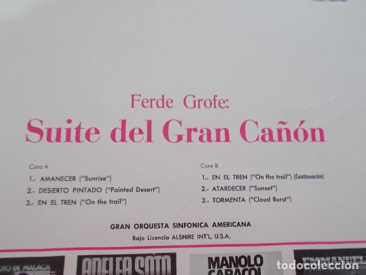 Discos de vinilo: SUITE DEL GRAN CA&Ntilde;ON. FERDE GROFE - Foto 2