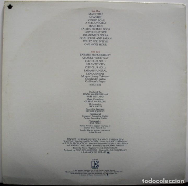 Discos de vinilo: RAGTIME. RANDY NEWMAN - Foto 2