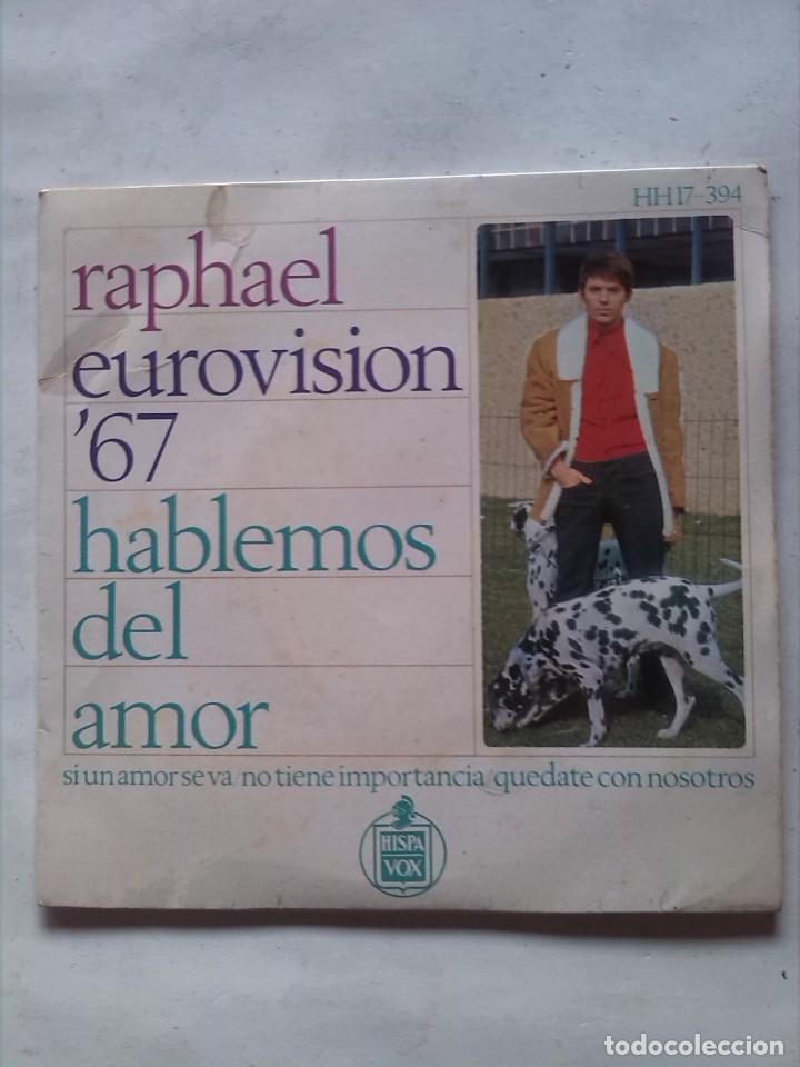 Discos de vinilo: RAPHAEL EUROVISION 67 HABLEMOS DEL AMOR 1967 EP - Foto 1