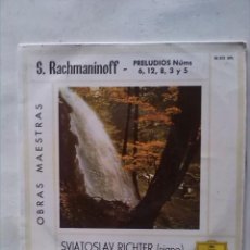 Discos de vinilo: SERGEI RACHMANINOFF PRELUDIOS SVIATOSLAV RICHTER PIANO