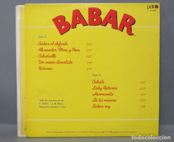 Discos de vinilo: LP. BABAR EL ELEFANTE - Foto 2