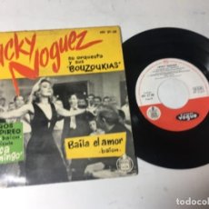 Discos de vinilo: ANTIGUO SINGLE EP ORIGINAL AÑOS 50/60 JACKY NOGUEZ. Lote 161089786