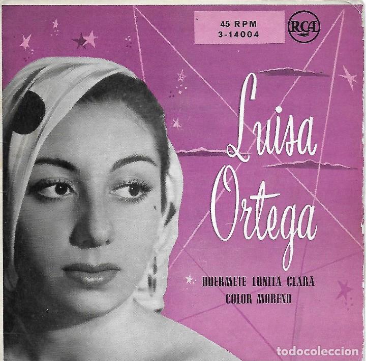 Discos de vinilo: LUISA ORTEGA. 2 VINILOS 45 RPM. - Foto 3