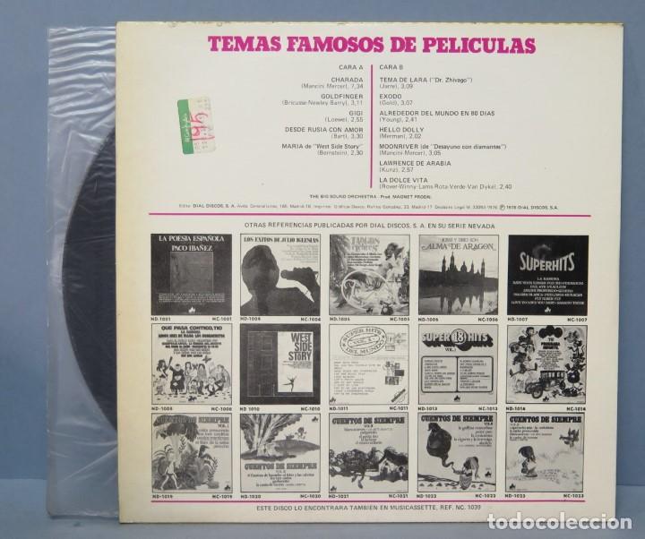 Discos de vinilo: LP. TEMAS FAMOSOS DE PELICULAS - Foto 2