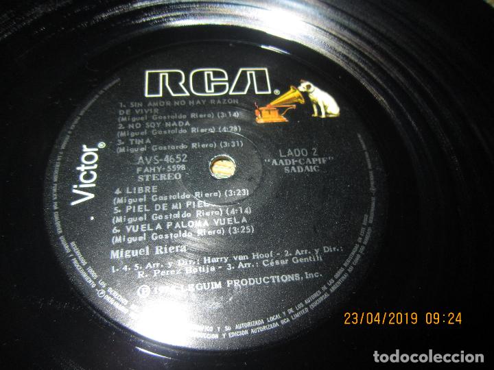 Discos de vinilo: MIGUEL RIERA - MIGUEL RIERA LP - ORIGINAL ARGENTINO - RCA RECORDS 1978 - MUY NUEVO (5) - Foto 7 - 161175262