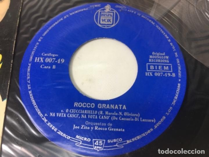 Discos de vinilo: Antiguo single ep original años 50/60 Rocco Granata XI Festival de San remo años 60 - Foto 2 - 161235394