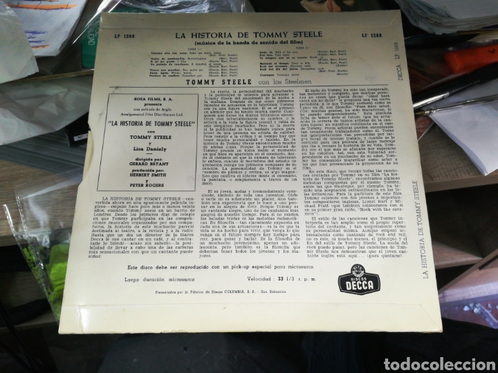 Discos de vinilo: Tommy steele lp 10 Espa&ntilde;a - Foto 2