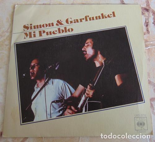 Discos de vinilo: Simon & Garfunkel &ndash; Mi Pueblo - SINGLE 1975 - Foto 1