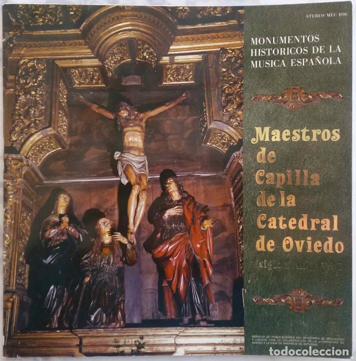 Discos de vinil: MAESTROS DE CAPILLA DE LA CATEDRAL DE OVIEDO SIGLO XVIII VOL 1, LP ESPA&Ntilde;A CON EXTENSO LIBRETO