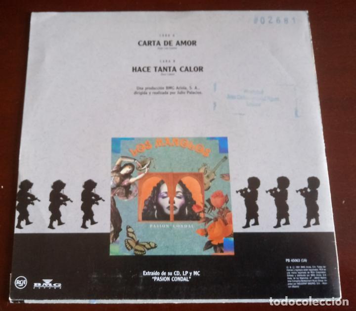 Discos de vinilo: LOS MANOLOS - CARTA DE AMOR - SINGLE - MBE - Foto 2