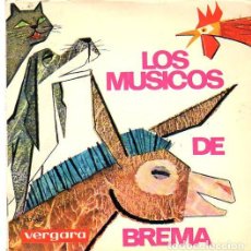 Discos de vinilo: JOSÉ Mª. SANTOS – LOS MÚSICOS DE BREMA- SINGLE CUENTO-DISCO VERGARA 1965. Lote 161418606