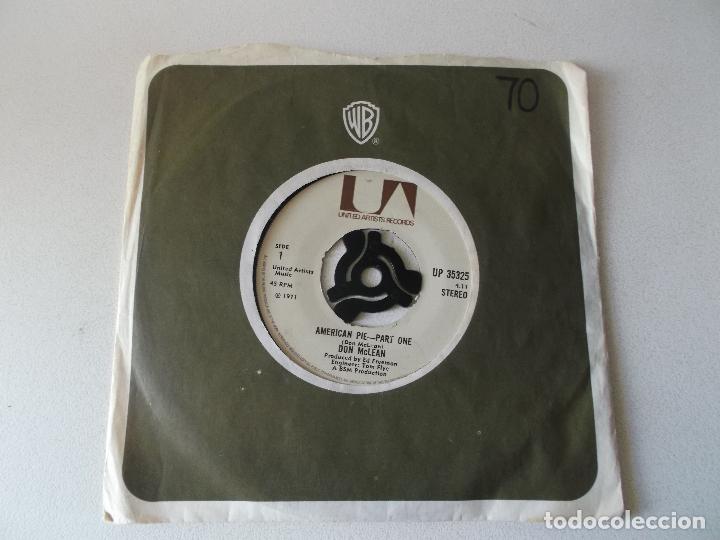 Discos de vinilo: Don McLean &ndash; American Pie, PARTE 1 CARA 2 PARTE 2 - Foto 1
