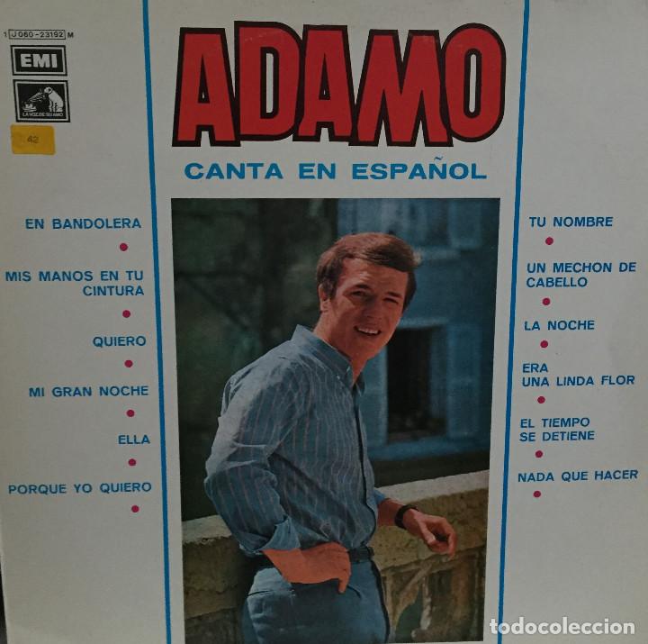Discos de vinilo: ADAMO - CANTA EN ESPA&Ntilde;OL - EMI RECORDS - 1966 - Foto 1