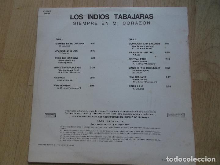 Discos de vinilo: Los Indios Tabajaras - Siempre en mi coraz&oacute;n - Foto 2