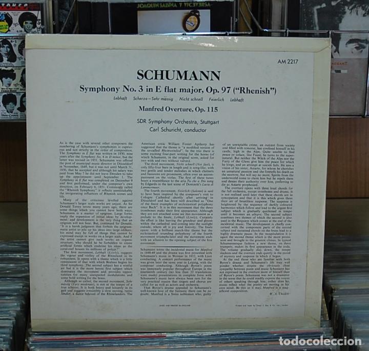 Discos de vinilo: LMV - Schumann. Symphony Num. 3. LP - Foto 2