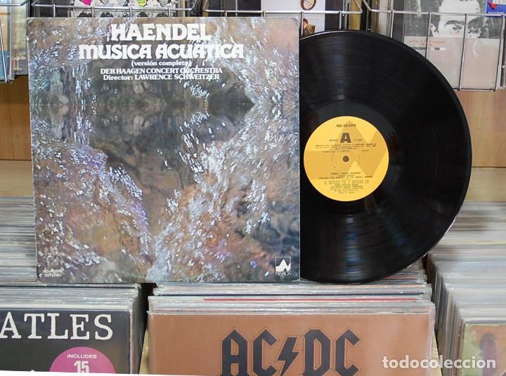 Discos de vinilo: LMV - Haendel. M&uacute;sica acuatica (versi&oacute;n completa). LP - Foto 1
