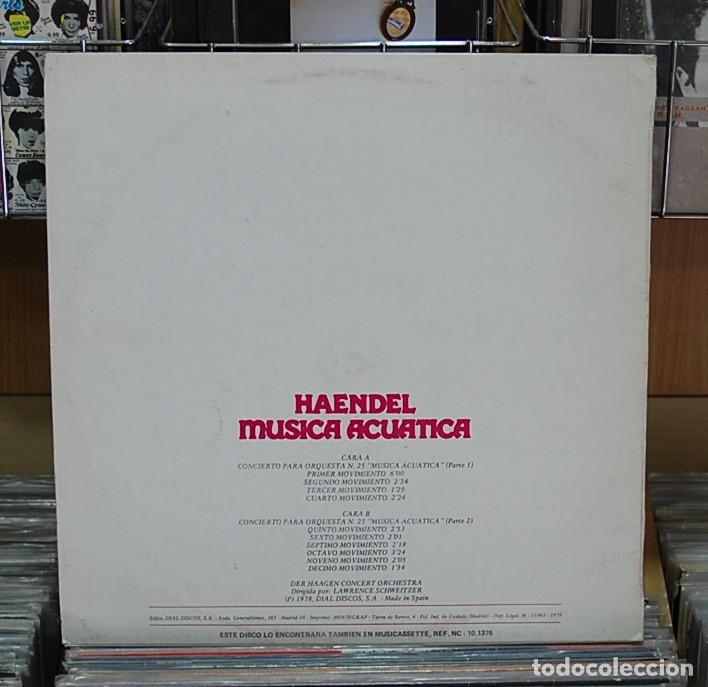 Discos de vinilo: LMV - Haendel. M&uacute;sica acuatica (versi&oacute;n completa). LP - Foto 2